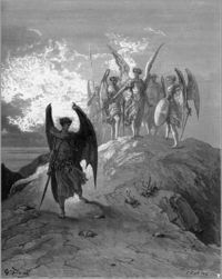 Lucifer, Gustave Doré's illustration for Paradise Lost by John Milton.