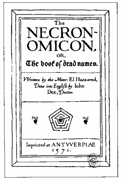 Frontspiece of the George Hay version of Necronomicon